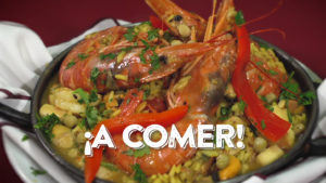 Paella de El Puentecito.