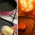 Quiso freír unos nuggets y casi incendia la cocina