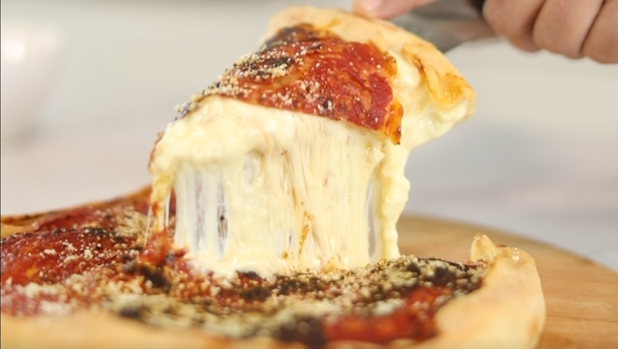 Pizza deep dish - Cucinare