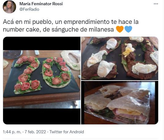 Torta de sándwich de milanesa, la idea que promete convertirse en tendencia  en fiestas de cumpleaños