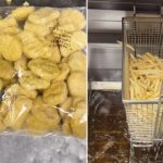 Una empleada de una cadena de comidas rápidas mostró cómo se hacen los nuggets y se volvió viral