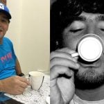 Tenía un tatuaje de Maradona y le trajeron un café con un homenaje especial