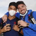 Rodrigo De Paul y el uruguayo Luis Suárez, duelo de cebadores de mate