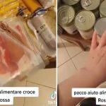 Una argentina mostró la caja alimentaria que recibe en Italia: “Está todo complicado”