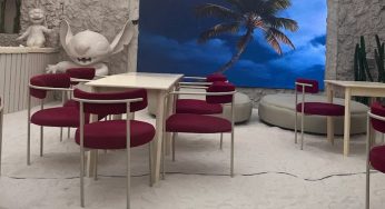 Un bar con playa de arena blanca y palmeras, la nueva rareza en pleno barrio de Palermo